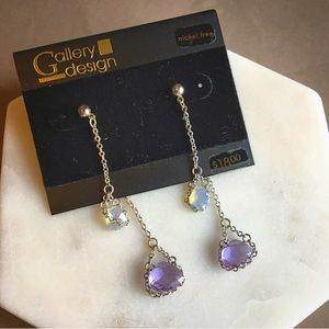 GALLERY DESIGN crystal drop earrings